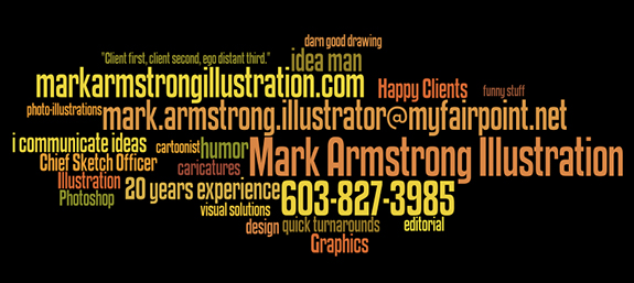 randomly generated word cloud using Java applet called Wordle