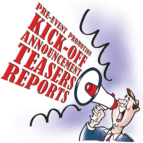 using megaphone to announce key steps in employee incentive program