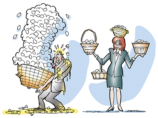 EggBaskets don't put all your eggs in one basket if you want to negotiate successfully