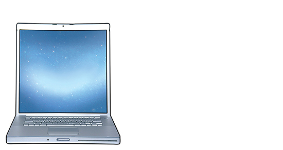 computer monitor that looks like it is filled with water