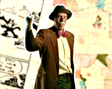 Mark Armstrong in music video for The Inky Draws Theme Song