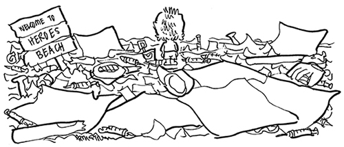 line drawing for tribute to Roger Maris who broke Babe Ruth's home run record in 1961