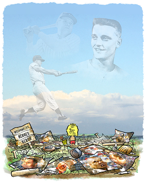 kid seeing ghostly images of forgotten baseball hero Roger Maris in sky
