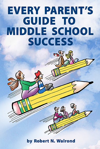 MidSchoolCover flying pencils cover illustration for book about helping middle school students achieve success