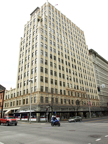 photograph of Paulson Building in downtown Spokane, WA