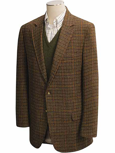 BrownTweed brown tweed sportscoat that a college professor might wear in a classroom