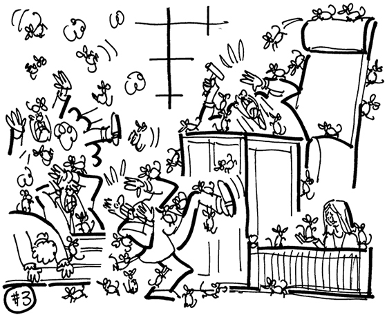 strange lawsuit cartoon, case involving airline flight attendant accused of bringing her pet rats onto airplane, courtroom being overrun by horde of rats