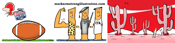 new LinkedIn profile background image 1584 x 396 pixels Chick-fil-A Coca-Cola illustrations 4-1-1 strategy to attract social media influencer muscle armstrong website URL