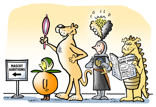 Chick-fil-A 2017 Peach Bowl quiz football name University Central Florida mascots Citronaut Pauley Panther Puff Dragon Sir Wins-a-lot