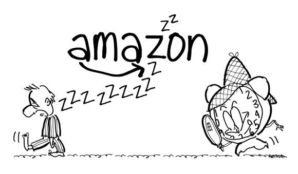 guy sleepwalking followed by alarm clock tracking his movements available at Amazon