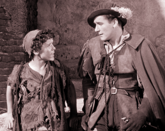 still from Prince Pauper movie starring Errol Flynn