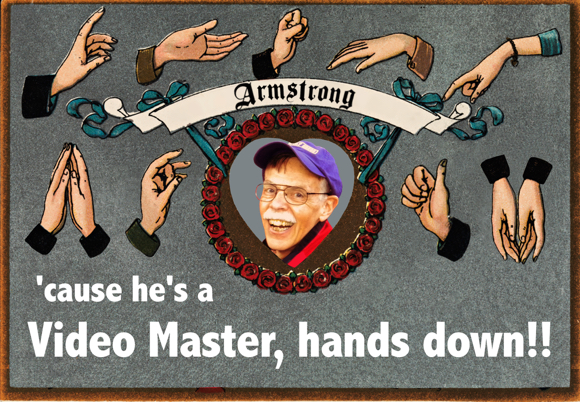 Mark Armstrong photo in heart hands expressing sign language he's a video master hands down